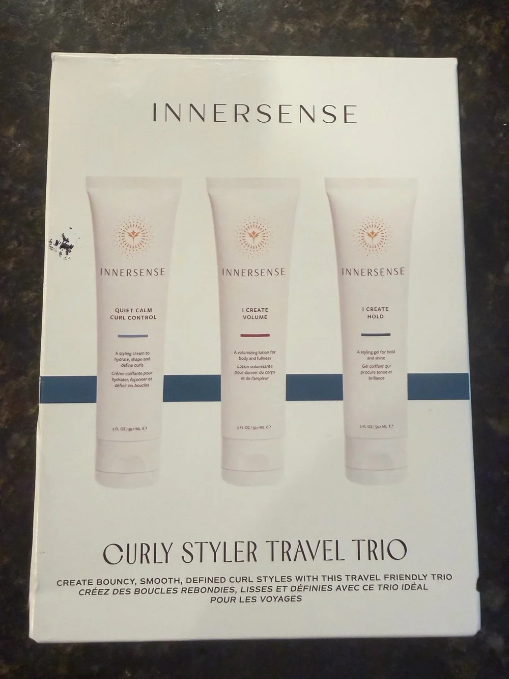 Curly Styler Travel Trio Styling Cream, Styling Gel, Volumizing Lotion Set New